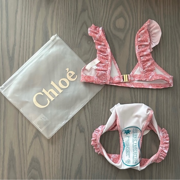 CHLOE GIRLS LOGO-PRINT BIKINI SET - Picture 6 of 7